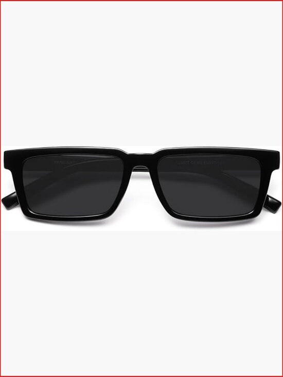 Retro Rectangular Polarized Sunglasses for Women Men - UV Protection main image 6